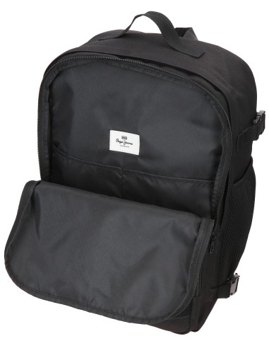 6332821 MOCHILA ADAP. 44CM. PJL ARIS EVERGREEN NEGRO