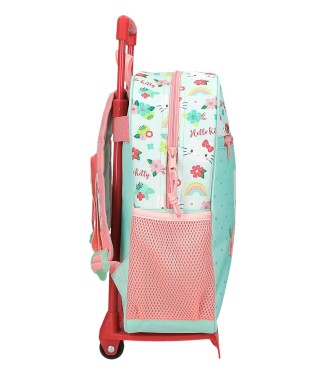 41222V1 MOCHILA ADAP. 33CM. C/CARRO. FLORAL KITTY 2