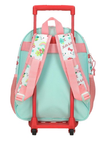 41222V1 MOCHILA ADAP. 33CM. C/CARRO. FLORAL KITTY