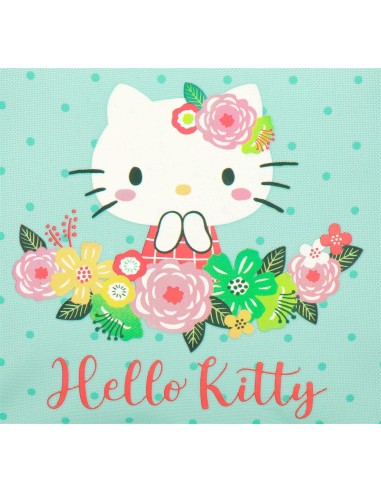 41222V1 MOCHILA ADAP. 33CM. C/CARRO. FLORAL KITTY