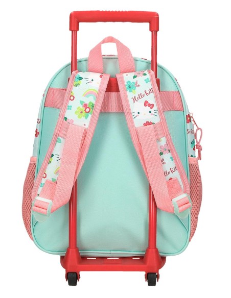 41222V1 MOCHILA ADAP. 33CM. C/CARRO. FLORAL KITTY