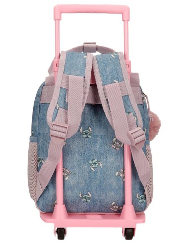 38521T1 MOCHILA ADAP. 28CM. C/CARRO. STITCH YOU ARE MAGICAL