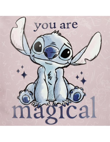 38521T1 MOCHILA ADAP. 28CM. C/CARRO. STITCH YOU ARE MAGICAL