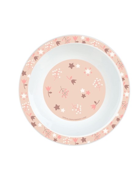 SET DE PLATOS, CUBIERTOS Y VASO SAFTA PREESCOLAR "FLORES"...