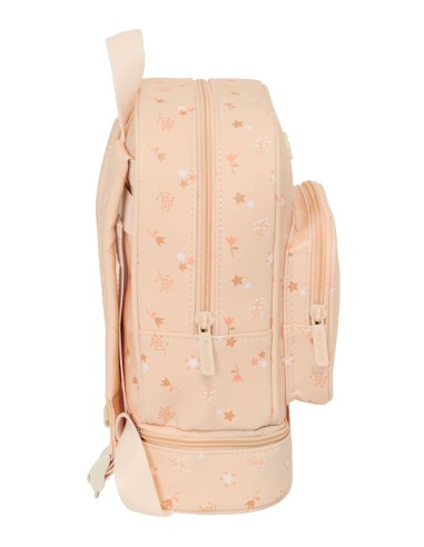 MOCHILA NEVERA GUARDERIA SAFTA PREESCOLAR "FLORES" Mochil...