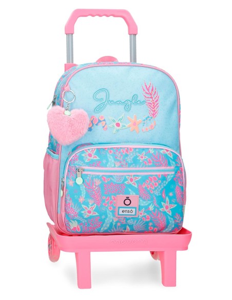 98124T1 MOCHILA ADAP. 38CM. C/CARRO. ENSO JUNGLE MOOD