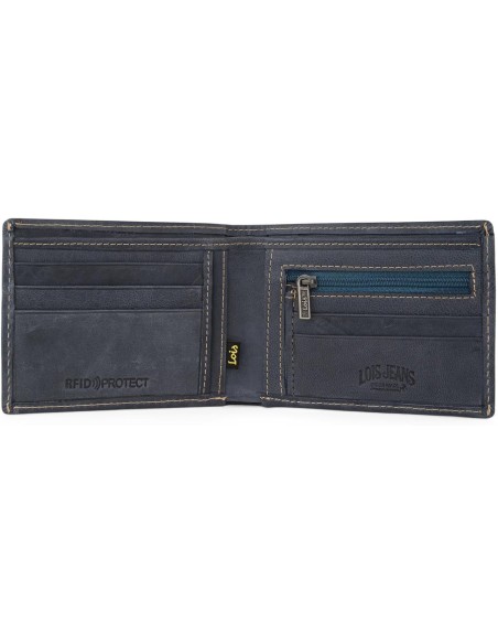 Cartera Billetero Hombre Sevier Azul