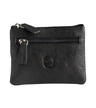 Monedero Colección Billeteros Piel Wash Negro