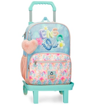 97824T1 MOCHILA ADAP. 38CM. C/CARRO. ENSO BUBBLES