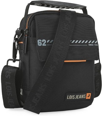 Bolso Cruzado Hombre Logan Lois Negro