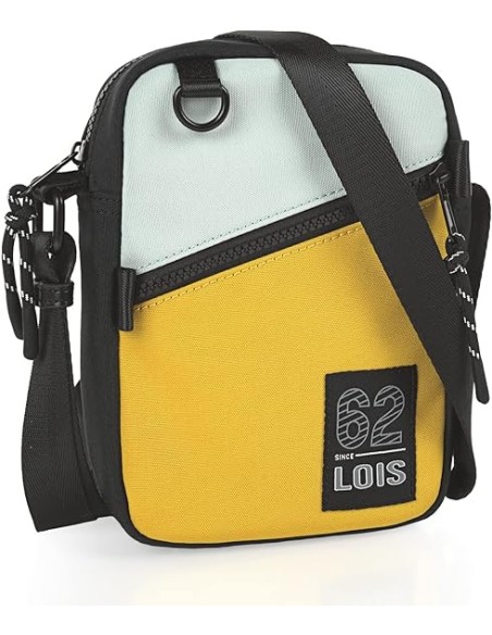 Bolso Cruzado Hombre Cedar Lois Negro/Amarillo Bolso Cruzado Hombre Cedar Lois Negro/Amarillo