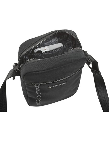 Bolso Cruzado Hombre Cedar Lois Negro/Amarillo Bolso Cruzado Hombre Cedar Lois Negro/Amarillo