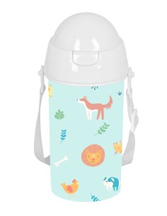 BOTELLA 500ml APERTURA AUTOM. CON PAJITA SAFTA PREESCOLAR...
