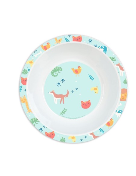 SET DE PLATOS, CUBIERTOS Y VASO SAFTA PREESCOLAR "PANDI" ...