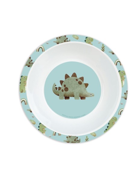 SET DE PLATOS, CUBIERTOS Y VASO SAFTA PREESCOLAR "DINOS" ...