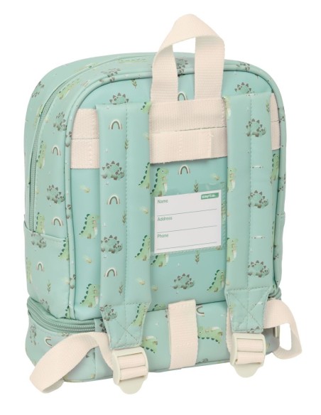 MOCHILA NEVERA GUARDERIA SAFTA PREESCOLAR "DINOS" Mochila...