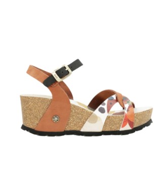 Sandalias Cuña Bio Tiras Cuero Anekke Alma TALLA:38