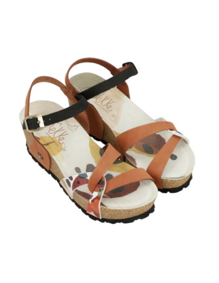 Sandalias Cuña Bio Tiras Cuero Anekke Alma TALLA:39 Sandalias Cuña Bio Tiras Cuero Anekke Alma TALLA:39