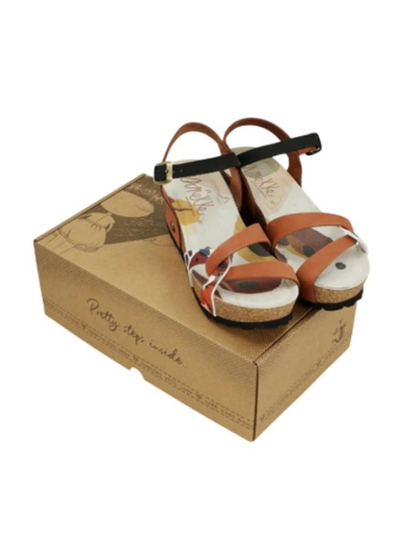 Sandalias Cuña Bio Tiras Cuero Anekke Alma TALLA:40 Sandalias Cuña Bio Tiras Cuero Anekke Alma TALLA:40