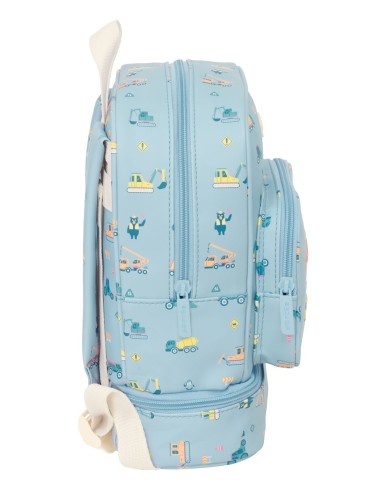 MOCHILA NEVERA GUARDERIA SAFTA PREESCOLAR "GRUAS" Mochila...