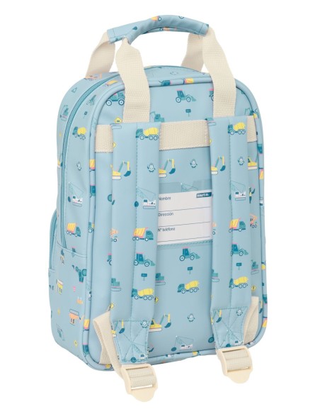 MOCHILA INFANTIL CON ASAS SAFTA PREESCOLAR "GRUAS" Mochil...