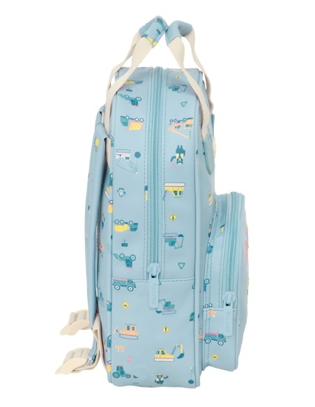 MOCHILA INFANTIL CON ASAS SAFTA PREESCOLAR "GRUAS" Mochil...