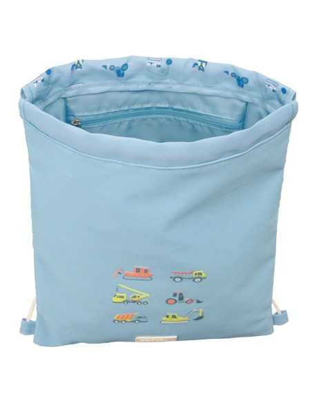 SACO PLANO JUNIOR SAFTA PREESCOLAR "GRUAS" Mochilas Saco ...