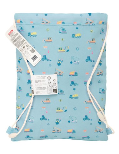 SACO PLANO JUNIOR SAFTA PREESCOLAR "GRUAS" Mochilas Saco ...