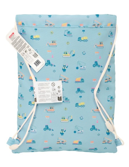 SACO PLANO JUNIOR SAFTA PREESCOLAR "GRUAS" Mochilas Saco ...