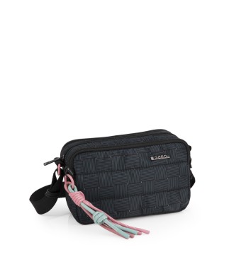Bolso Bandolera Tres Compartimentos Mujer Gabol  Hanae Negro