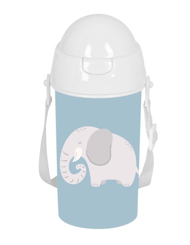 BOTELLA 500ml APERTURA AUTOM. CON PAJITA SAFTA PREESCOLAR...