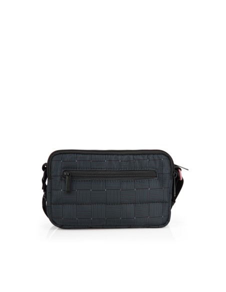 Bolso Bandolera Tres Compartimentos Mujer Gabol  Hanae Negro Bolso Bandolera Tres Compartimentos Mujer Gabol  Hanae Negro