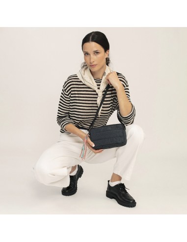 Bolso Bandolera Tres Compartimentos Mujer Gabol  Hanae Negro