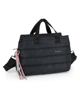 Bolso Doble Asa Corta C/Bandolera Gabol Hanae Negro