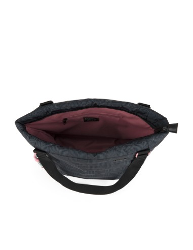 Bolso Doble Asa Larga Shopper Mujer Gabol Hanae Negro