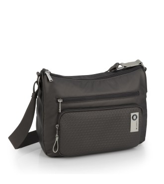 Bolso Bandolera Doble Gabol Judith Gris
