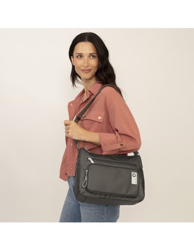 Bolso Bandolera Doble Gabol Judith Gris