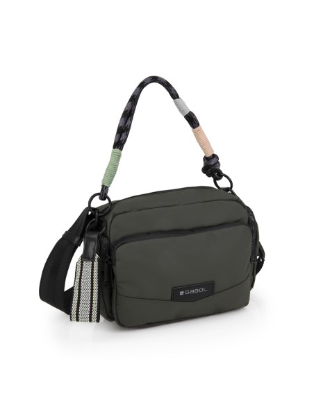 Bolso Un Asa + Bandolera Dos Compartimentos Mujer Gabol Mina Kaki Bolso Un Asa + Bandolera Dos Compartimentos Mujer Gabol Mina Kaki