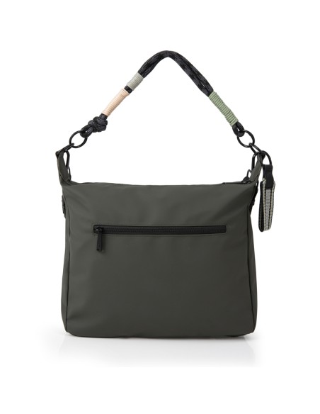 Bolso Un Asa + Bandolera Dos Compartimentos Mujer Gabol Mina Kaki Bolso Un Asa + Bandolera Dos Compartimentos Mujer Gabol Mina Kaki