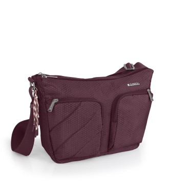 Bolso Bandolera Doble Gabol Aitana Burdeos