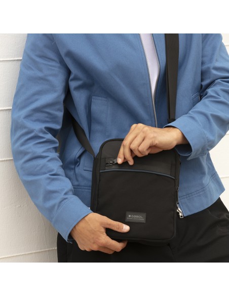 Bolso Bandolera Hombre Gabol Darek Negro Bolso Bandolera Hombre Gabol Darek Negro