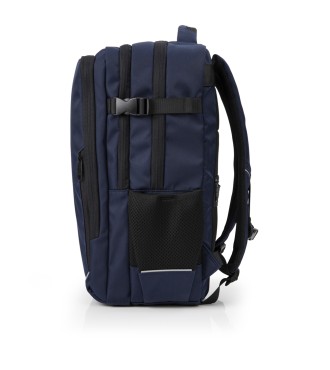 Mochila de viaje 3 dptos para portátil 17,3'' Gabol Fusión Azul 2