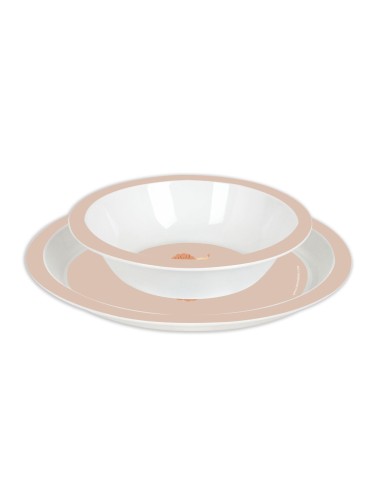 SET DE PLATOS, CUBIERTOS Y VASO SAFTA PREESCOLAR "LEON" C...