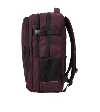 Mochila de viaje 3 dptos para portátil 17,3'' Gabol Fusión Burdeos 2