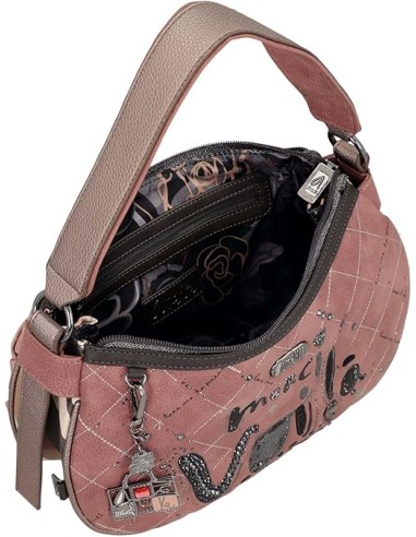 Bolso Hombo Ovalado Bandolera Mujer Anekke Parisian