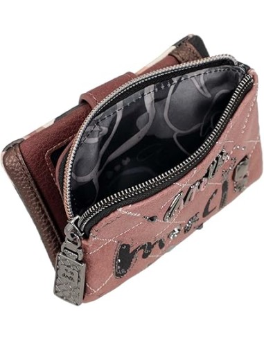 Billetero Monedero Pequeño Blando Mujer Anekke Parisian