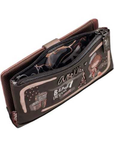 Billetero Monedero Blando Mujer Anekke Mademoiselle