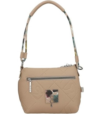 Bolso Hombro C/Bandolera Anekke Evolution Beige 2