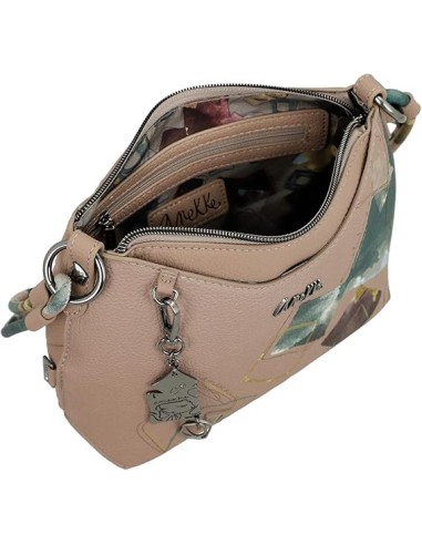 Bolso Hombro C/Bandolera Anekke Evolution Beige