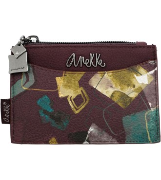 Tarjetero Monedero Anekke Evolution Burdeos
